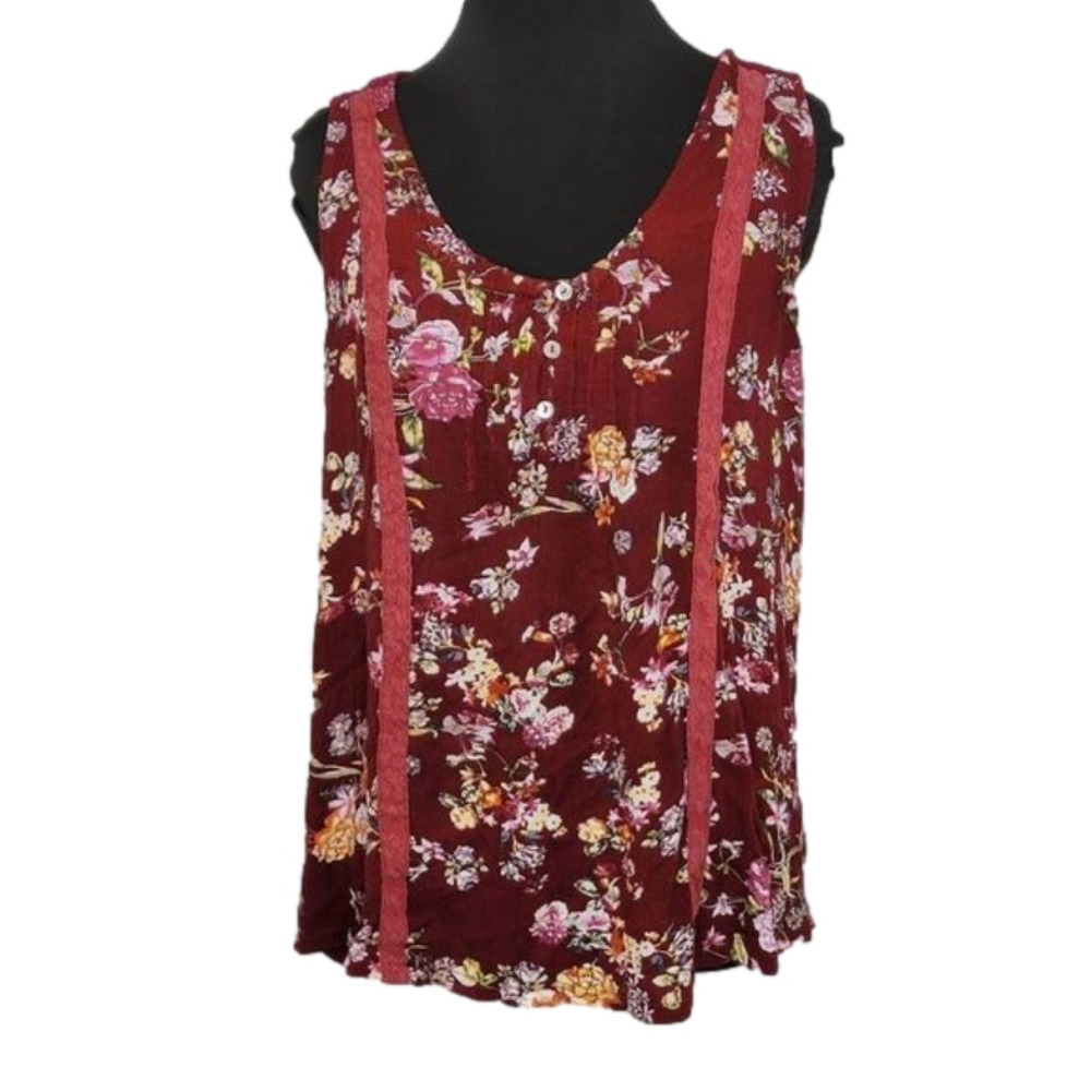 Suzanne Betro Floral Summer Tank top